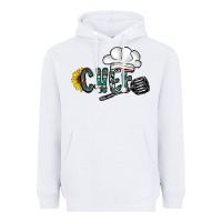 White chef Heavyweight Hoodie - CowhideDigitalArt