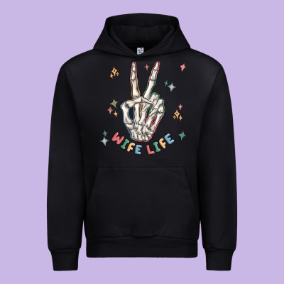 Wife Life Urban Hoodie Designed By Maliassmallbusiness