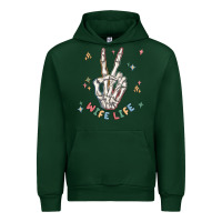 Forest Green wife life Urban Hoodie - MaliasSmallBusiness