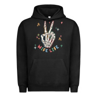 Pigment Black wife life Urban Hoodie - MaliasSmallBusiness