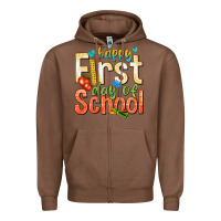 Chestnut happy first day of school Zipper Hoodie - texasbilliewilder