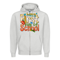 Happy First Day Of School Zipper Hoodie | Teevron