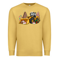 Antique Gold little debbie tree cakes bulldozer Premium Sweatshirt - JahusDesignShop