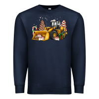 Navy little debbie tree cakes bulldozer Premium Sweatshirt - JahusDesignShop