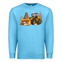 Ocean Blue little debbie tree cakes bulldozer Premium Sweatshirt - JahusDesignShop