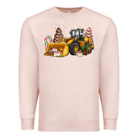 Pale Pink little debbie tree cakes bulldozer Premium Sweatshirt - JahusDesignShop