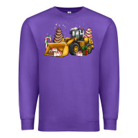 Purple little debbie tree cakes bulldozer Premium Sweatshirt - JahusDesignShop