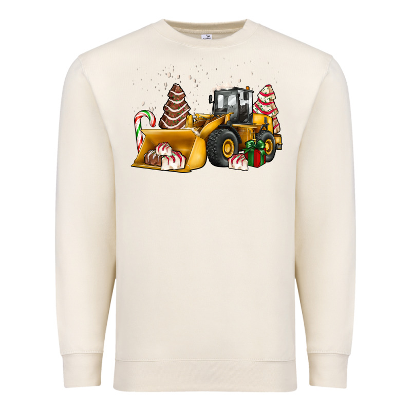 Little Debbie Tree Cakes Bulldozer Premium Sweatshirt by JahusDesignShop | Teevron