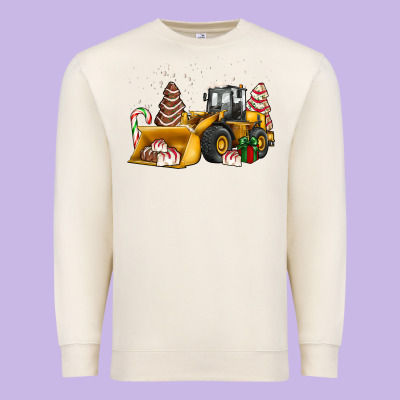 Little Debbie Tree Cakes Bulldozer Premium Sweatshirt Designed By Jahusdesignshop