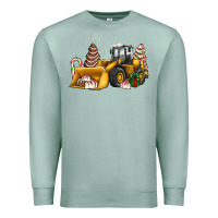 Seafoam little debbie tree cakes bulldozer Premium Sweatshirt - JahusDesignShop