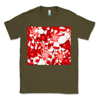 Army Green christmas candies Classic Tee - RanaPortraitStore