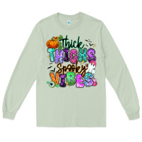 Matcha Thick thighs spooky vibes Long Sleeve Tee - RanaPortraitStore