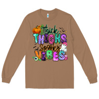 Toasted Coconut Thick thighs spooky vibes Long Sleeve Tee - RanaPortraitStore