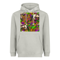 Moon Dust mardi gras leopard horse seamless pattern Heavyweight Hoodie - FaDigitalArtStudio