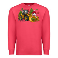 Cardinal christmas bulldozer snowman Premium Sweatshirt - JahusDesignShop