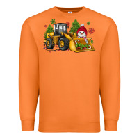 Carrot christmas bulldozer snowman Premium Sweatshirt - JahusDesignShop