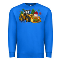 True Royal christmas bulldozer snowman Premium Sweatshirt - JahusDesignShop