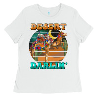 White desert darling camel Ladies Tee - BarkalooDesign