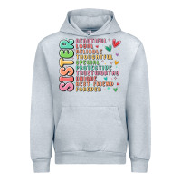 Heather Grey sister beautiful loyal reliable Urban Hoodie - MaliasSmallBusiness