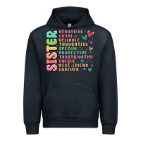 Navy sister beautiful loyal reliable Urban Hoodie - MaliasSmallBusiness