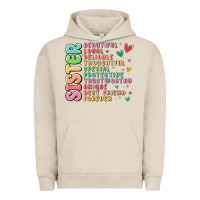 Pigment French Oak sister beautiful loyal reliable Urban Hoodie - MaliasSmallBusiness