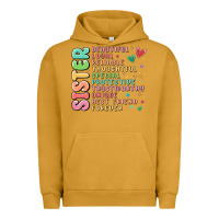 Pigment Peanut Butter sister beautiful loyal reliable Urban Hoodie - MaliasSmallBusiness