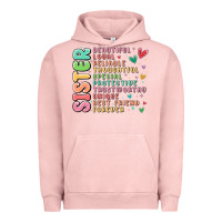 Pigment Salmon sister beautiful loyal reliable Urban Hoodie - MaliasSmallBusiness