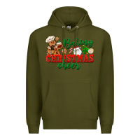 Army Green Baking Christmas cheer Premium Hoodie - NancyCooperArtShop