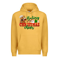Mustard Baking Christmas cheer Premium Hoodie - NancyCooperArtShop