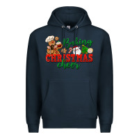Navy Baking Christmas cheer Premium Hoodie - NancyCooperArtShop