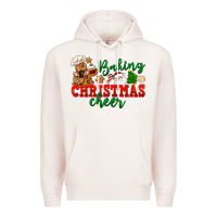 Pale Pink Baking Christmas cheer Premium Hoodie - NancyCooperArtShop