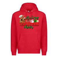 Red Baking Christmas cheer Premium Hoodie - NancyCooperArtShop