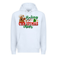 White Baking Christmas cheer Premium Hoodie - NancyCooperArtShop