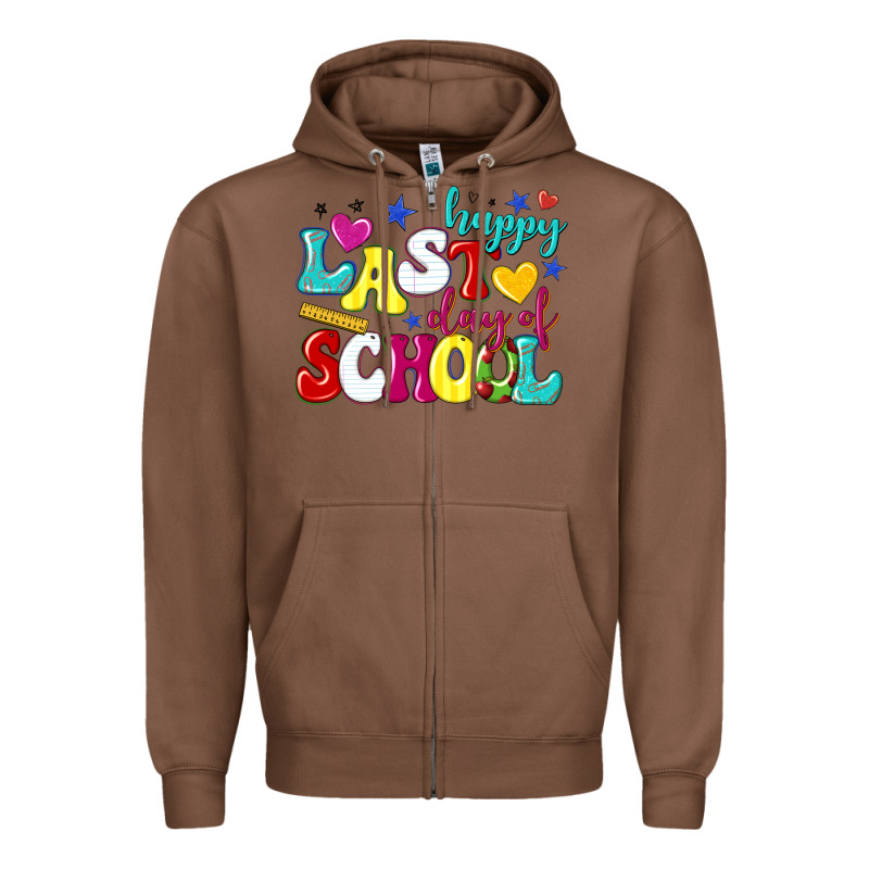Happy Last Day Of School Zipper Hoodie by texasbilliewilder | Teevron