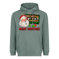 Sage Merry christmas santa cassette Heavyweight Hoodie - FaDigitalArtStudio