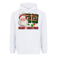 Merry Christmas Santa Cassette Heavyweight Hoodie | Teevron