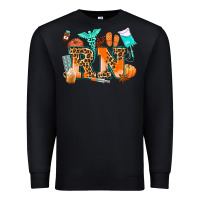 Black rn registered nurse Premium Sweatshirt - AdoDesignShop