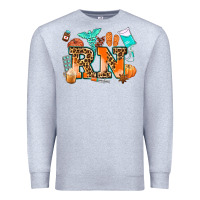 Heather Grey rn registered nurse Premium Sweatshirt - AdoDesignShop