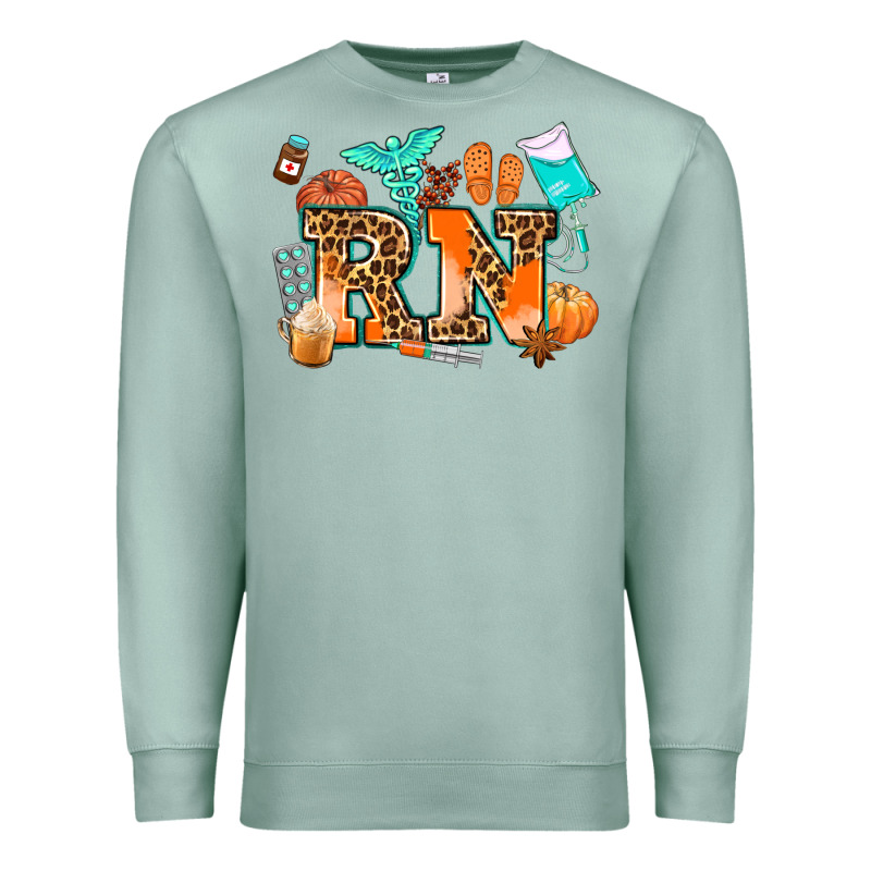 Rn Registered Nurse Premium Sweatshirt by AdoDesignShop | Teevron