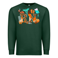 Sports Green rn registered nurse Premium Sweatshirt - AdoDesignShop