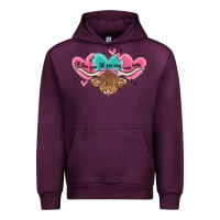 Western Cow And Heart Urban Hoodie | Teevron