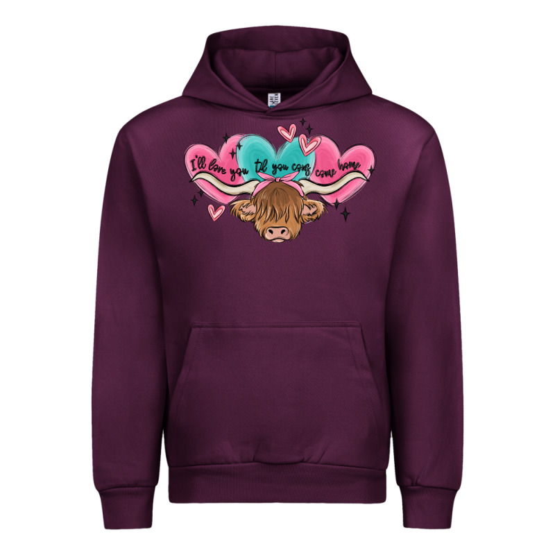Western Cow And Heart Urban Hoodie by MaliasSmallBusiness | Teevron