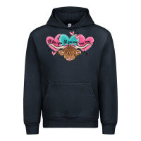 Navy western cow and heart Urban Hoodie - MaliasSmallBusiness