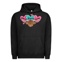 Pigment Black western cow and heart Urban Hoodie - MaliasSmallBusiness