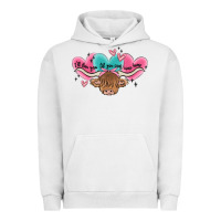 Pigment Lunar Rock western cow and heart Urban Hoodie - MaliasSmallBusiness