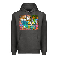 Charcoal Heather salt water heals everything Premium Hoodie - Jasminsmagicworld