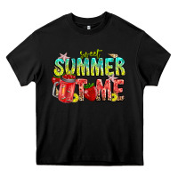 Black summer time Heavy Core Tee - CowhideDigitalArt
