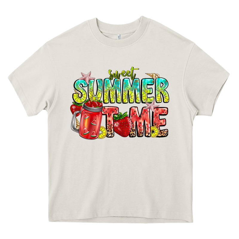 Summer Time Heavy Core Tee by CowhideDigitalArt | Teevron