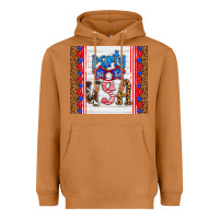 Meerkat party in the usa Heavyweight Hoodie - HRA Design Shop