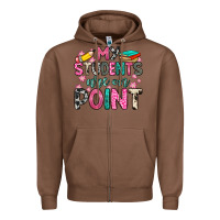 Chestnut my students are on point Zipper Hoodie - Zillion Design Studio